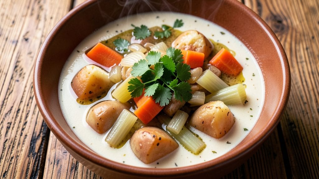 Amy's French Country Vegetable Soup Copycat Recipe: Herbed Bread Crust Topping Magic