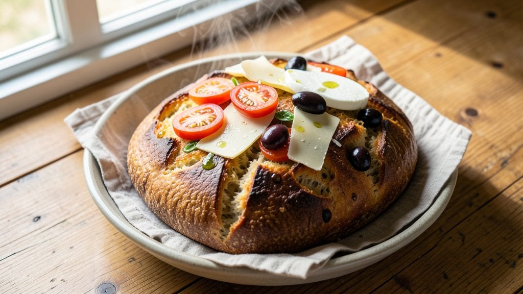 Antipasto Bread Recipe: Cheesy Pull-Apart Crust With Herbed Olive Magic