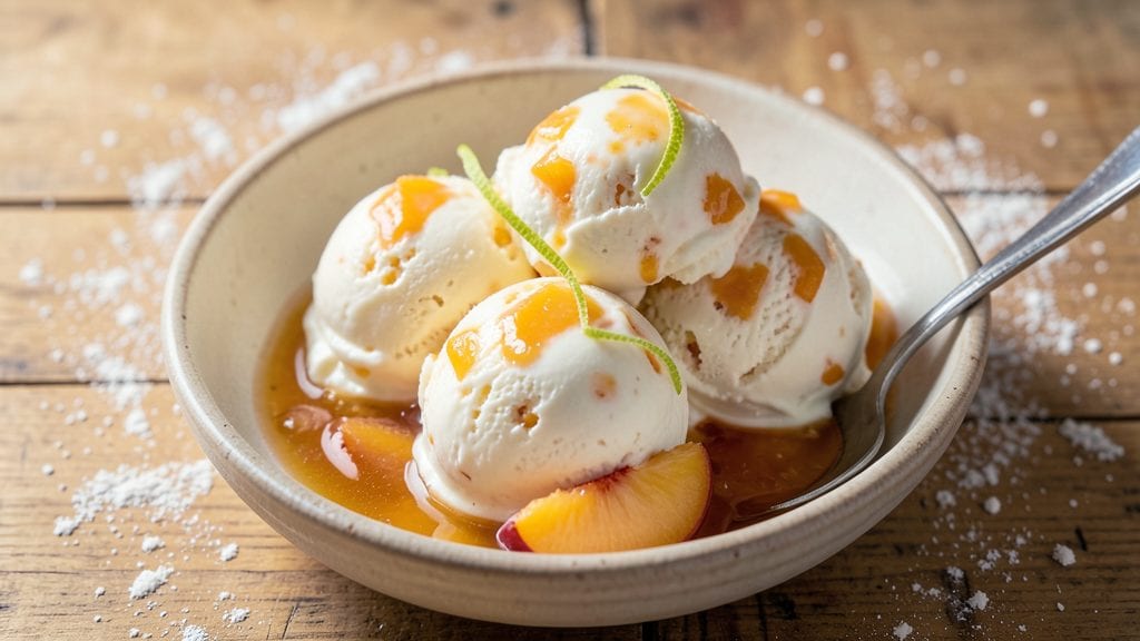 Canned Peach Ice Cream Recipe: Summer Fruits Forever in 5 Minutes