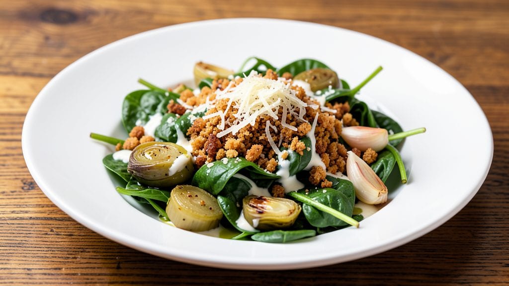 Carrabba's Spinach Recipe: Creamy Garlic Parmesan With Crispy Bites