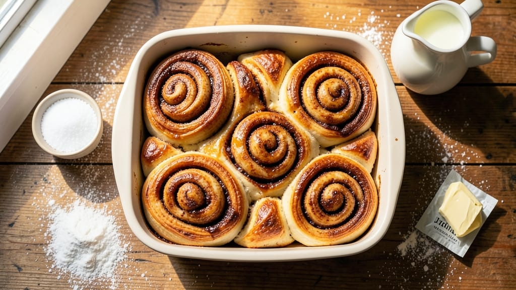 Cinnemon Roll Recipe: Swirled Vanilla Frosting and Warm Spice Magic
