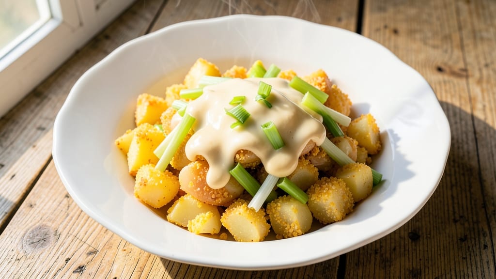 Copycat McAlister's Potato Salad Recipe: Crispy Cornmeal Crust With Tangy Vinegar Zing