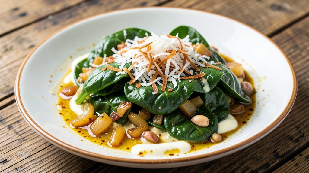 Curried Spinach Recipe: Warm Spiced Greens With Toasted Coconut Twist
