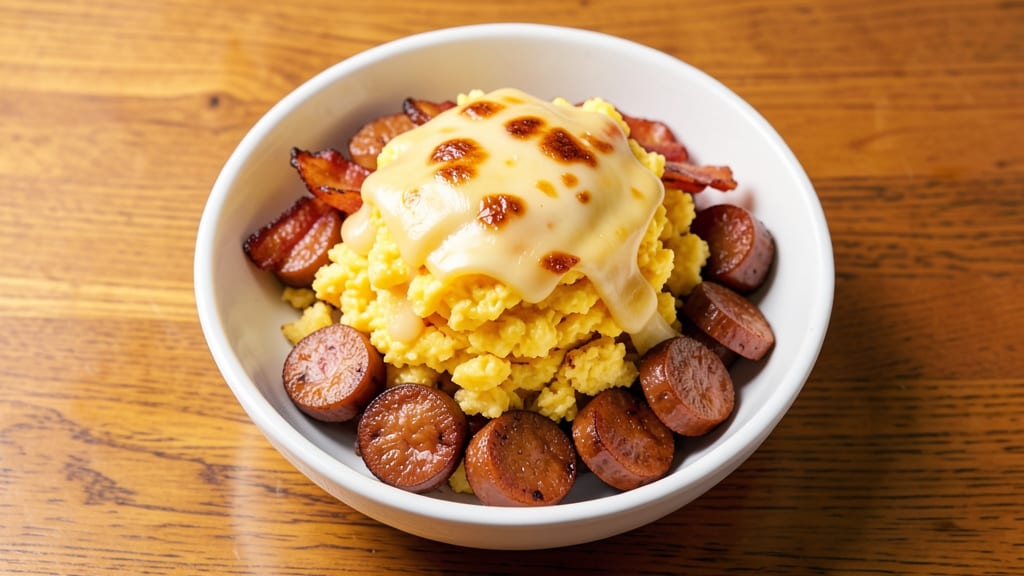 Denny's Eggs Recipe: Crispy Hash Browns and Cheesy Scramble