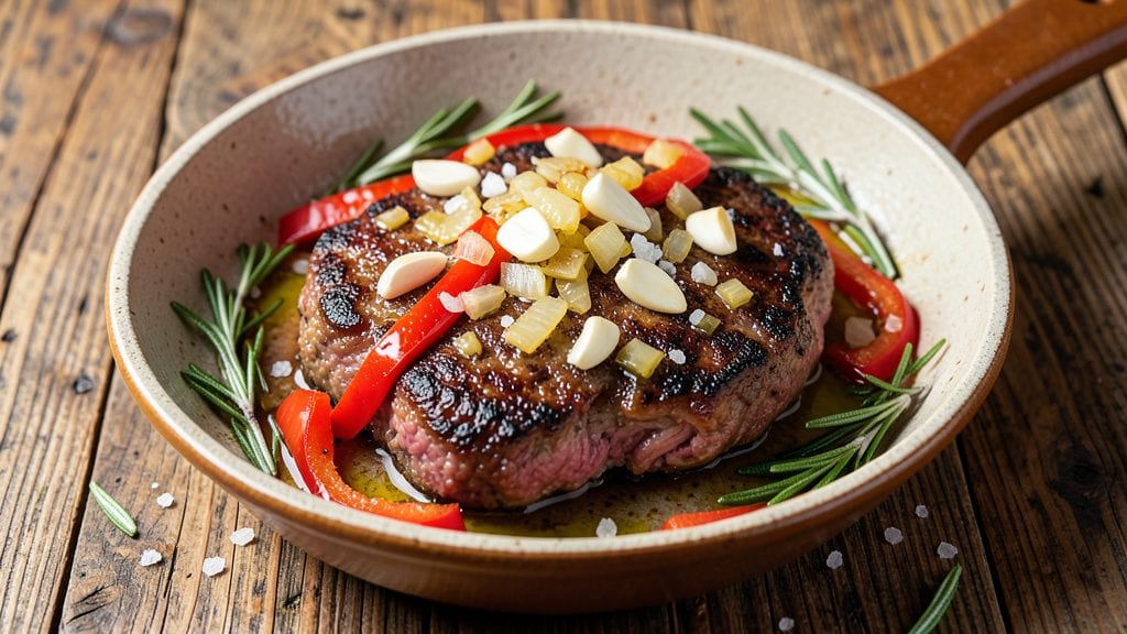 Ground Elk Recipe: One-Pan Herb-Crusted Steakhouse Style
