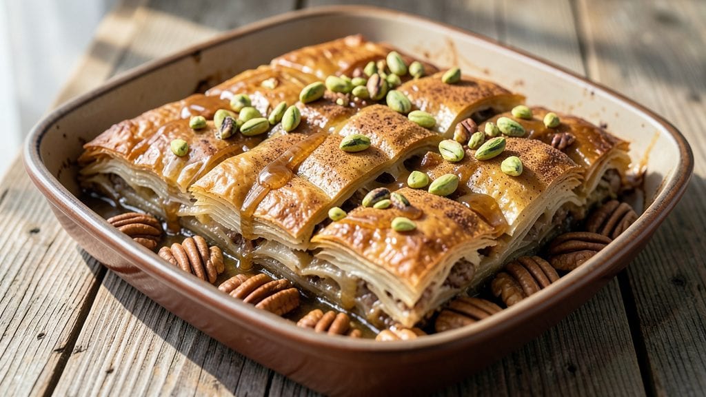 Homemade Baklava Recipe: Layered Honey-Nut Crunch With Vanilla Swirls