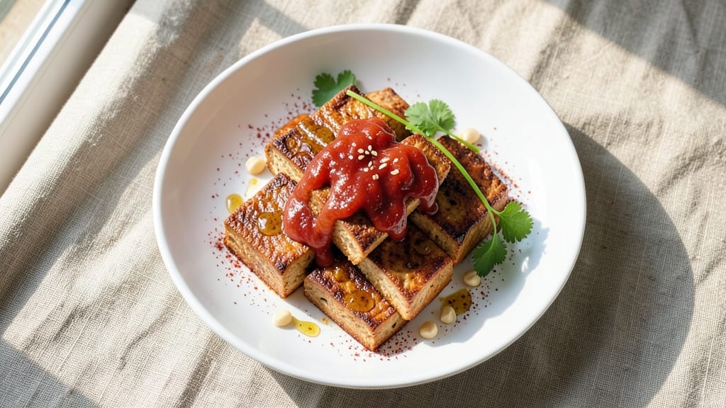 Marinated Baked Tofu Recipe: Smoky Garlic-Umeboshi Crust That Stands Up to Sauce