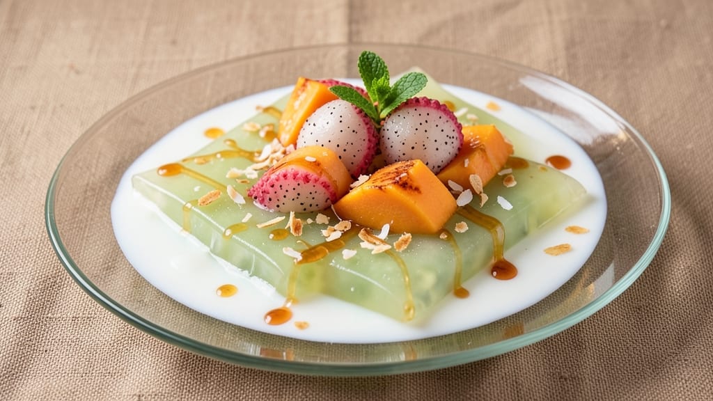 Mung Bean Sheet Jelly Recipe: Silky Smoothness With Tropical Fruit Magic