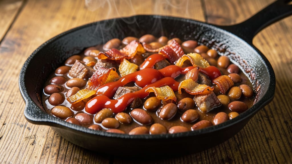 Old Fashioned Baked Beans Recipe Using Canned Beans: Smoky-Sweet Slow Simmered Richness