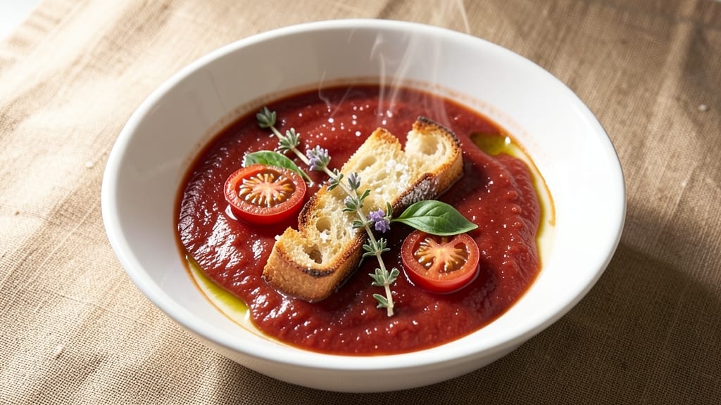 Panera Bread Tomato Soup Copycat Recipe: Creamy Herb-Infused Velvety Smoothness