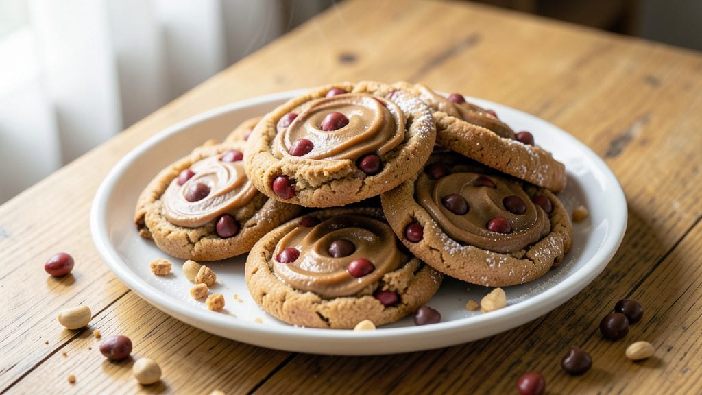 Peanut Butter Cookies With Reese's Pieces Recipe: Fudgy Centers and Nutty Crunch in Every Bite