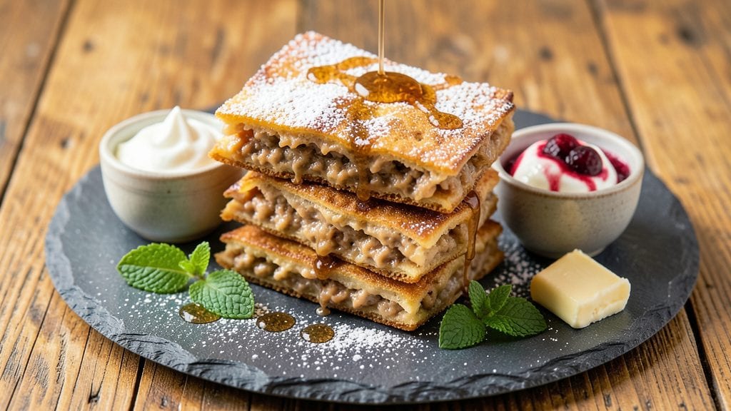 Protein Flapjacks Recipe: High-Protein Breakfast Stack With Crunchy Topping