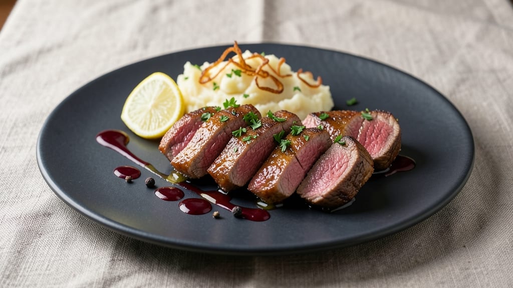 Steak Slices Recipe: Pan-Seared Crust With Juicy Pink Hearts