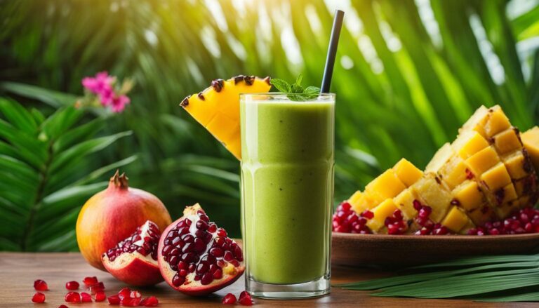 Pomegranate Plunge Tropical Smoothie Recipe